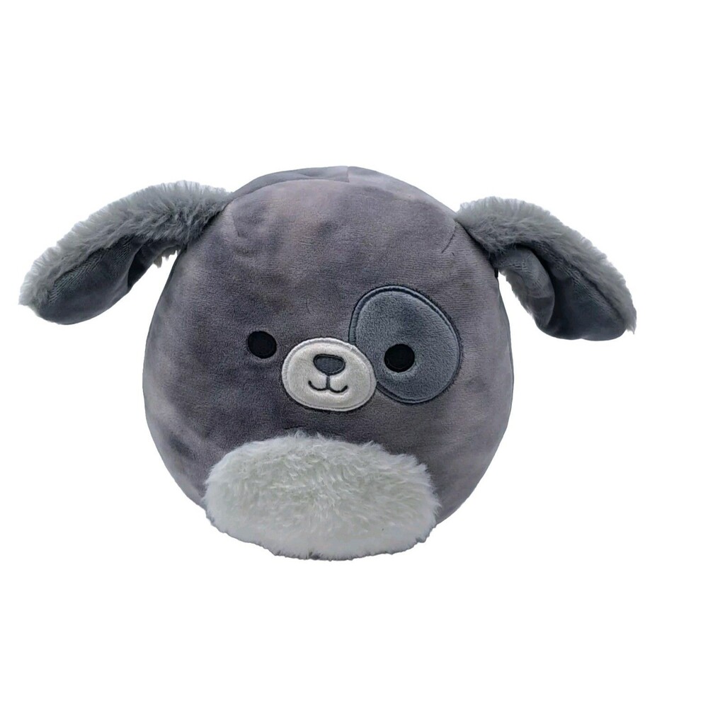 Squishmallows Gustavus The Grey Dog 7" Plush Stuffed Animal Floppy Ears